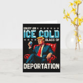 Carte Glace Profitez D'Une Glace Froid Gl De Déportation (Fleur jaune)