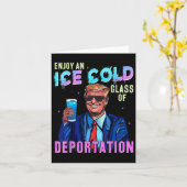 Carte Glace Profitez D'Une Glace Froid Gl De Déportation (Fleur jaune)