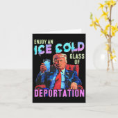 Carte Glace Profitez D'Une Glace Froid Gl De Déportation (Fleur jaune)