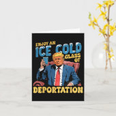 Carte Glace Profitez D'Une Glace Froid Gl De Déportation (Fleur jaune)