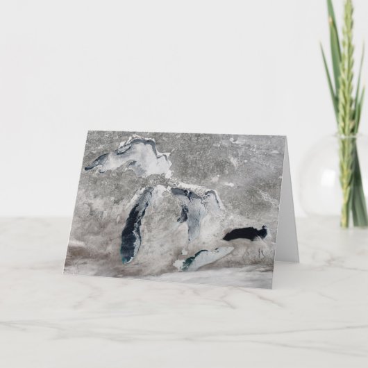 Carte Glace Sur Les Grands Lacs, États-Unis. (Devant)