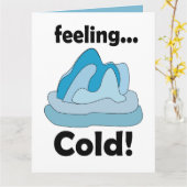 Carte Glacier Iceberg Sentiment Froid Drôle (Fleur jaune)