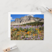 Carte Glacier National Park photo pittoresque (Devant/Arrière en situation)