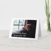 CARTE GLAD THAT YOU ARE "30" ET THAT I EN DÉTRESSE (Devant)