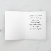 Carte GLAD U R DANS MA VIE "60e ANNIVERSAIRE" SOUHAITE (Intérieur)