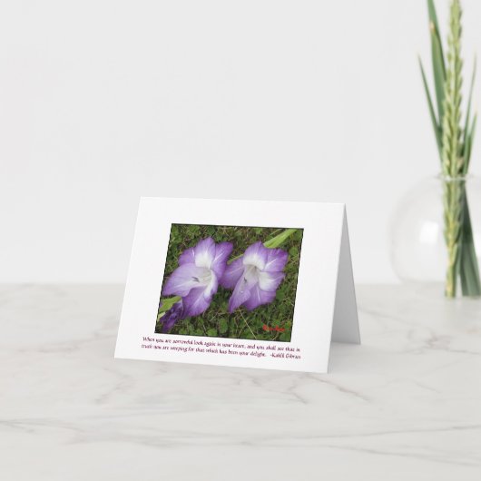 Carte Gladioli (Devant)