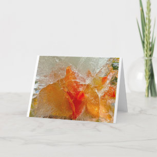 Carte Gladioli dans la glace,