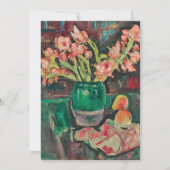 Carte Gladioli dans un vase vert | George Leslie Hunter (Devant)
