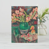 Carte Gladioli dans un vase vert | George Leslie Hunter (Debout devant)