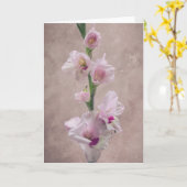Carte Gladioli flower (Fleur jaune)
