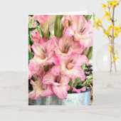 Carte Gladiolus (Fleur jaune)