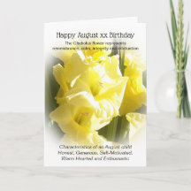 Gladiolus Août Anniversaire