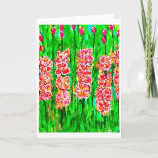 Carte Gladiolus d'été (Devant)