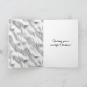 Carte Glam Black Guy Silver Christmas (Intérieur)