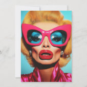 Carte Glam Diva dans les tons rétro (Devant)