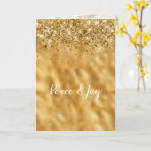 Carte Glam Gold Confeti Glitter Inspiration (Fleur jaune)