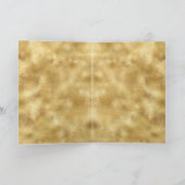 Carte Glam Gold Parties scintillant Confetti (Intérieur)