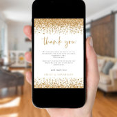 Carte Glam Gold Parties scintillant frontières Fiançaill