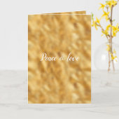 Carte Glam Gold personnalisé (Fleur jaune)