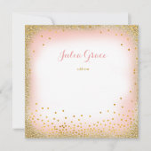 Carte Glam rose Ajouter votre texte (Devant)