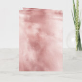 Carte Glam Rose Blush Glitzy Argent Cupcake Anniversaire (Dos)