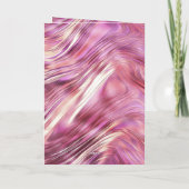 Carte Glam Rose d'or de perle rose fille (Dos)