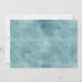 Carte Glam Turquoise Turquoise Blue Empreinte de léopard (Dos)