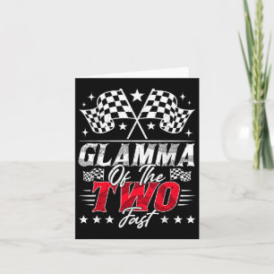 Carte Glamma Des Deux Rapides Voitures De Course D'Anniv