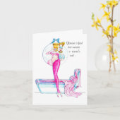 Carte Glamor Vanity/ doit voir à l'intérieur! (Fleur jaune)