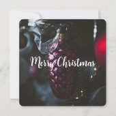 Carte Glamour foncé Joyeux Noël (Devant)