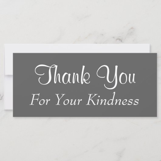 Carte Glamour "Merci For Your Kindness" (Devant)