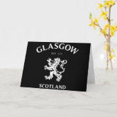 CARTE GLASGOW, ÉCOSSE (Fleur jaune)