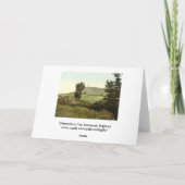 Carte Glastonbury Tor, Somerset, Angleterre (Dos)