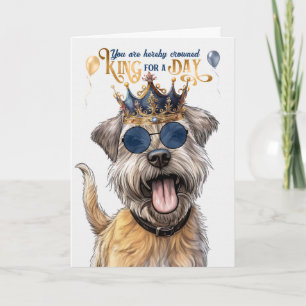 Carte Glen of Imaal Terrier Chien King Funny Anniversair