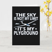 Carte Glider The Sky Is Not My Limit (Fleur jaune)