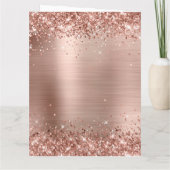 Carte Glitter Rose Gold Foil Big Joyeux Anniversaire (Dos)