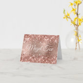 Carte Glitterature Rose or Mazel Tov (Fleur jaune)