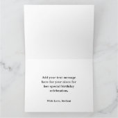 Carte Glittery Faux Gold Silver 40e anniversaire Bienven (Intérieur)