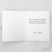 Carte Glittery Gold Bonne Anniversaire (Intérieur)