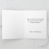 Carte Glittery Gold Foil Gros anniversaire heureux (Intérieur)