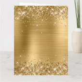 Carte Glittery Gold Foil Gros anniversaire heureux (Dos)