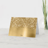 Carte Glittery Gold Leopard Glam 50 and Fabulous (Dos)