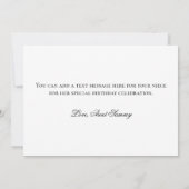 Carte Glittery Rose Gold Foil Fancy Joyeux Anniversaire (Dos)