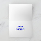 Carte Glitz Dark Blue 'DAD' 'Happy Birthday' (Intérieur)