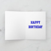 Carte Glitz Dark Blue 'VIP BRO' 'Joyeux anniversai (Intérieur)