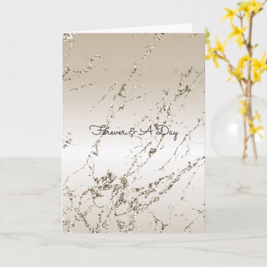 Carte Glitz Or (Fleur jaune)