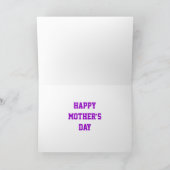Carte Glitz Pink 'MUM' 'Joyeuse Fête des Mères' (Intérieur)