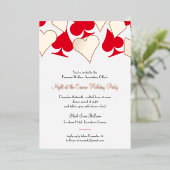 Carte Glitzy convient Casino Night Party Invitatio (Debout devant)