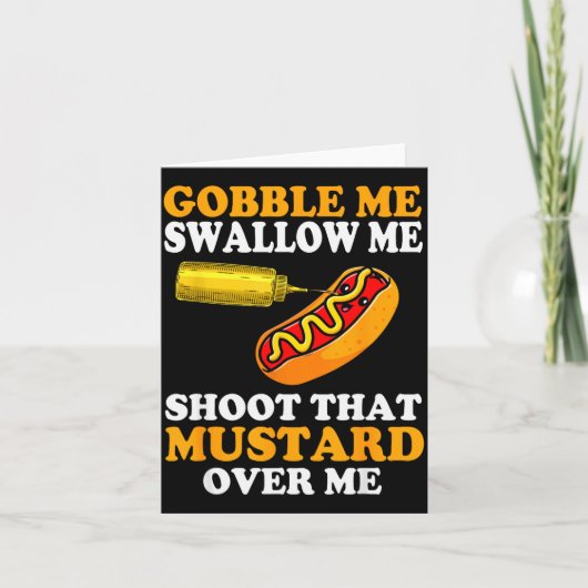 Carte Glizzy Gobbler Funny Glizzy Meme Hot Dog Lover Men (Devant)