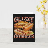 Carte Glizzy Gobbler Funny Wiener Hot Dog meme Bootleg G (Fleur jaune)